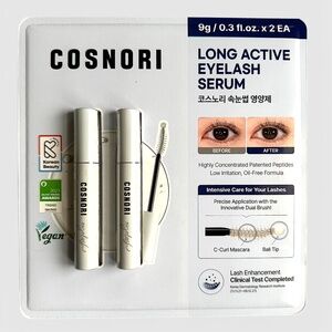 COSNORI Long Active Eyelash Serum intensive lash care set 2 x 0.3 fl oz